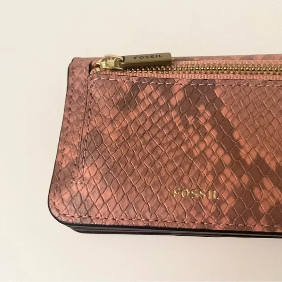 Fossil Snake Print Pattern Small Wallet - Picture 11 of 16